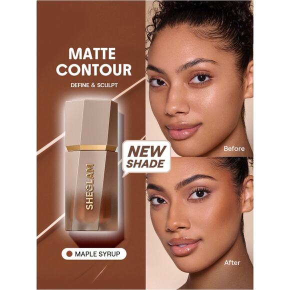 SHEGLAM Sun Sculpt Liquid Contour – Maple Syrup | NEW Medium Warm Chocolate - Picture 1 of 12